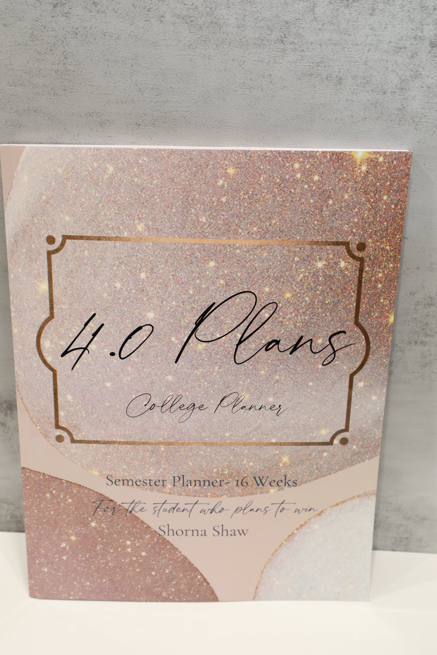 4.0 Plans College Planner- Rose Gold (Paperback)